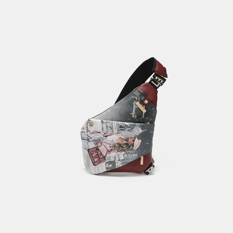 Vegan Leather Printed Crossbody Bag - Tigbul's Variety Fashion Shop