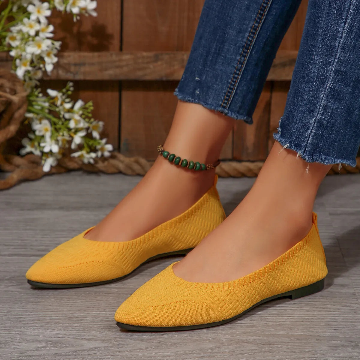 Point Toe Flats Slip-Ons - Tigbul's Variety Fashion Shop
