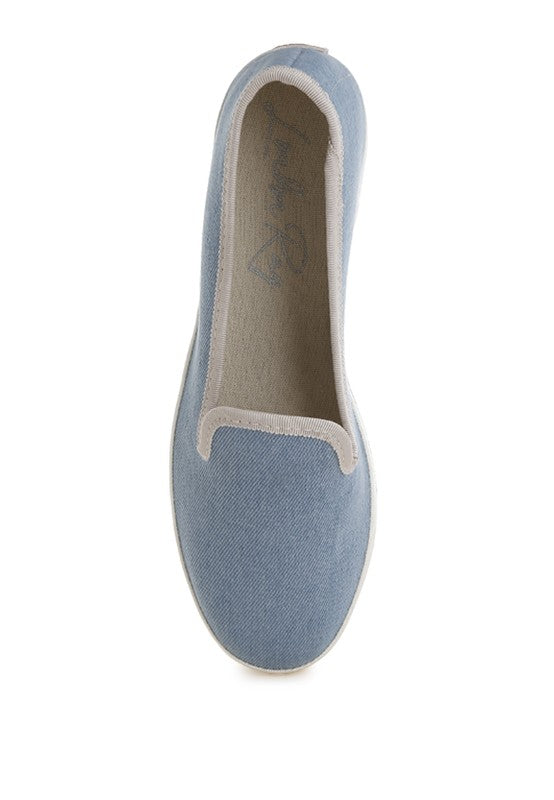 Palin Denim Slip On Loafers - Tigbul's Variety Fashion Shop