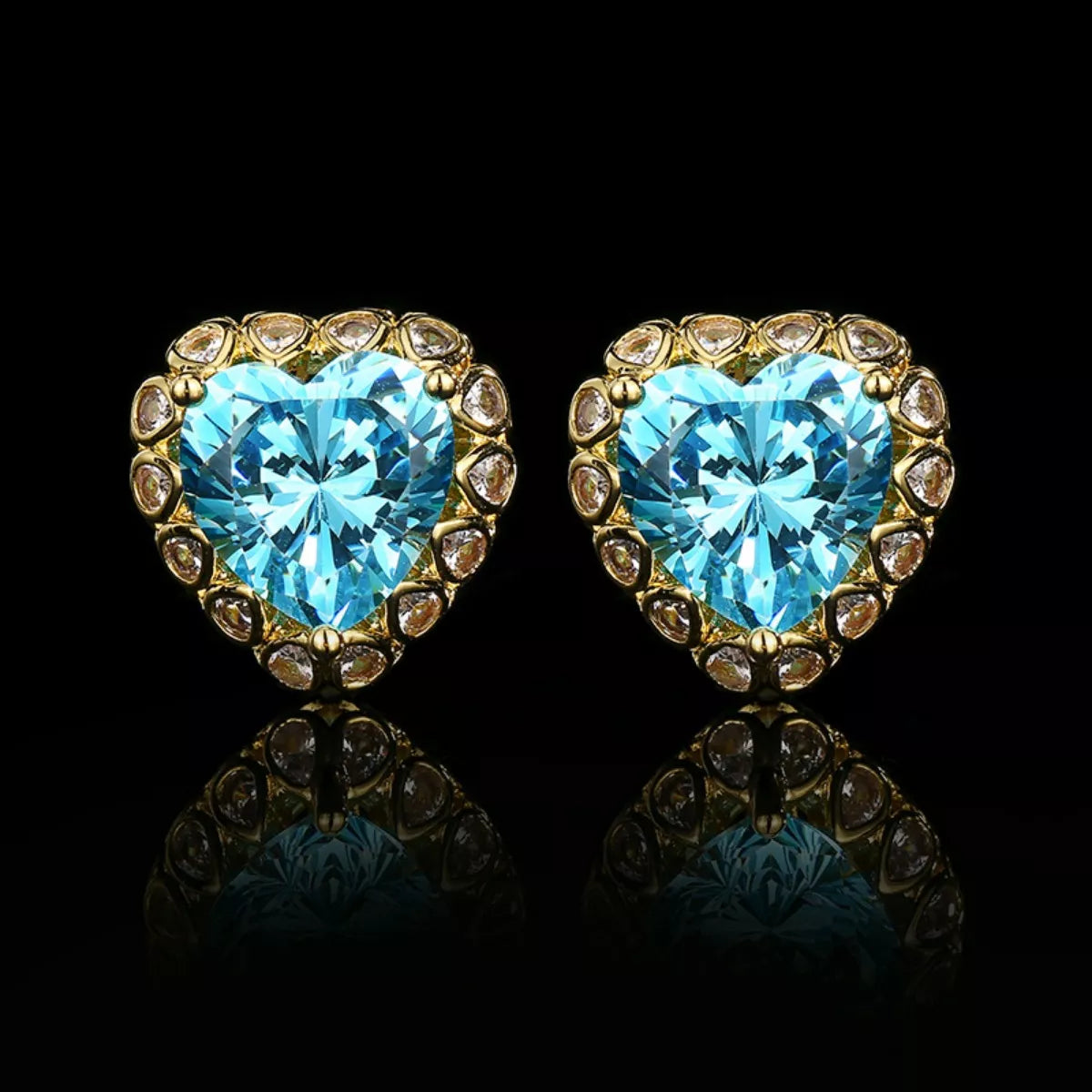 Heart-Shaped Stud Earrings - Tigbul's Variety Fashion Shop