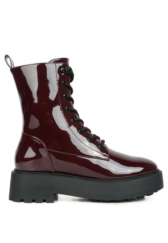 Molsh Faux Leather Ankle Biker Boots - Tigbul's Variety Fashion Shop