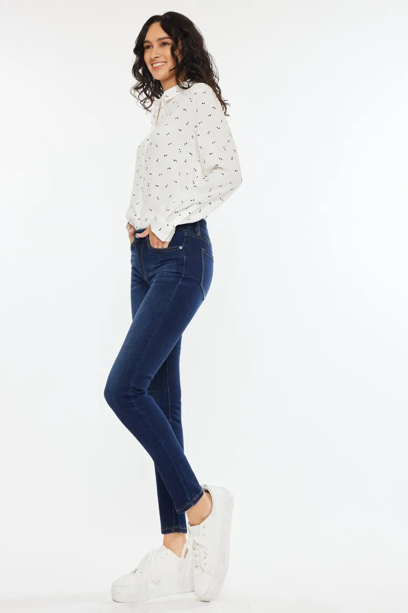 Kancan Mid Rise Super Skinny Jeans - Tigbul's Variety Fashion Shop