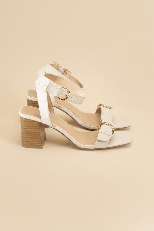 TREATY-S Buckle Sandal Heel - Tigbul's Variety Fashion Shop