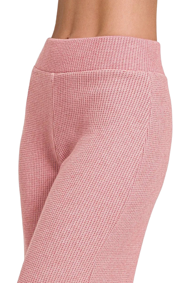 Pink Boxy Sweater Top & Long Pants Set - Tigbul's Variety Fashion Shop