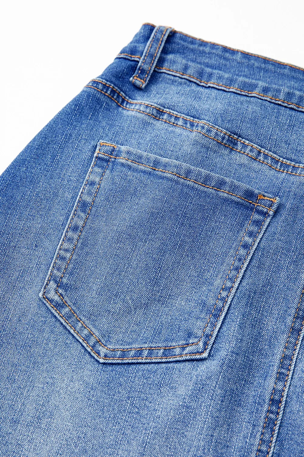 Wrapped Crossed Waist Denim Mini Skirt - Tigbul's Variety Fashion Shop
