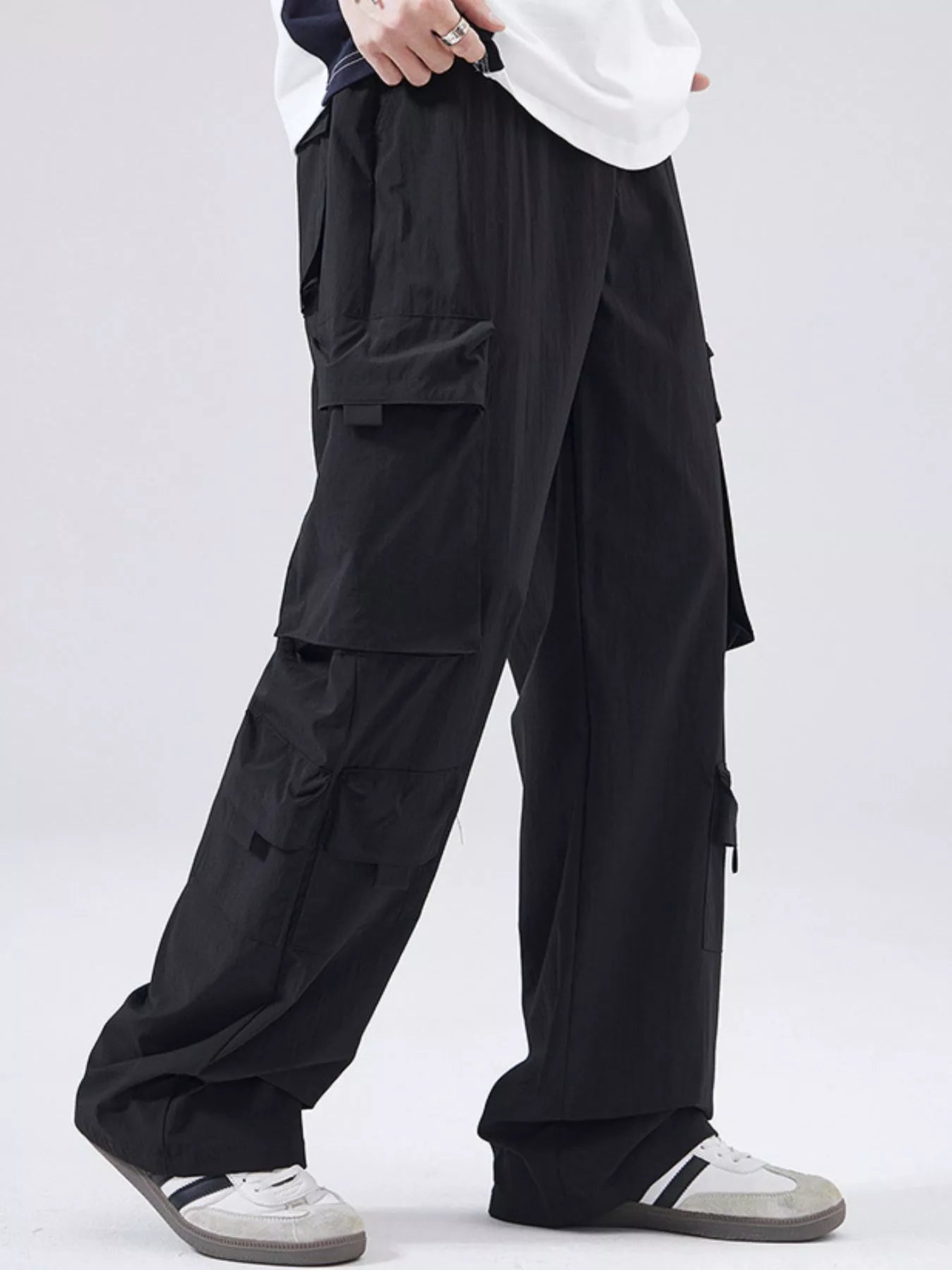 Men's Full Size Wide Leg Cargo Pants Plus Size - Tigbul's Variety Fashion Shop