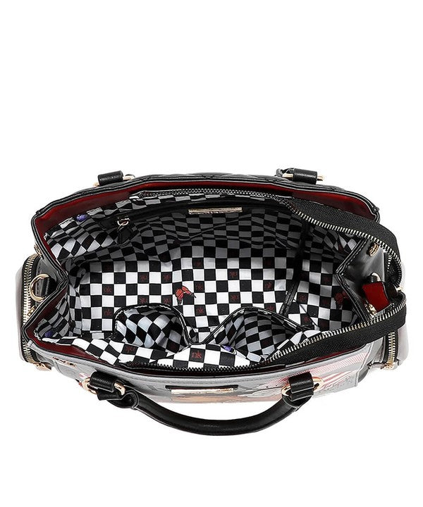 Nicole Lee USA Eco-Leather Handbag with Side Pockets - Tigbul's Variety Fashion Shop