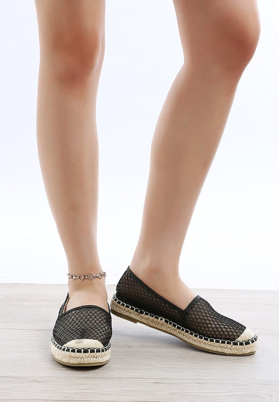 Manara Mesh Espadrille Loafers - Tigbul's Variety Fashion Shop