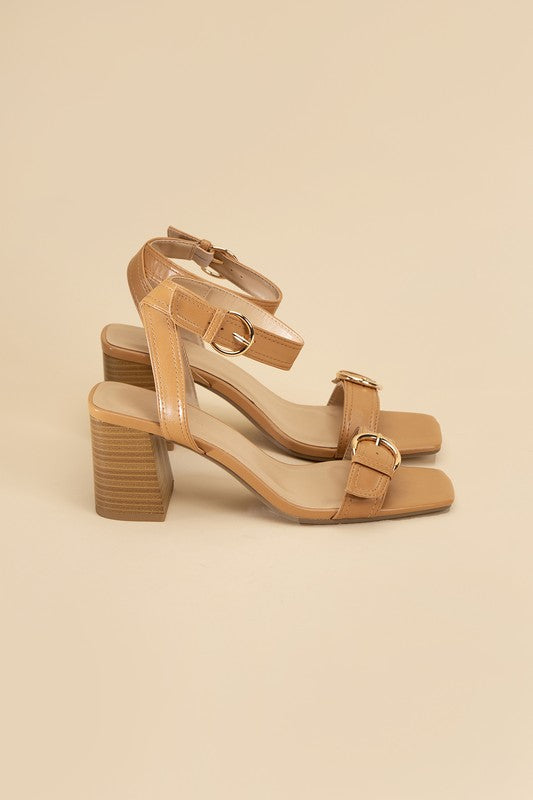 TREATY-S Buckle Sandal Heel - Tigbul's Variety Fashion Shop