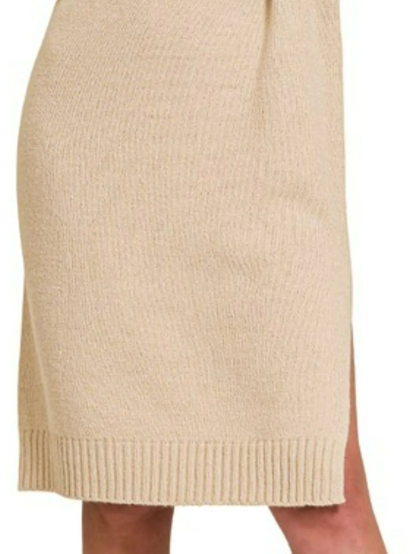 Zenana Turtle Neck Long Sleeve Midi Sweater Dress - Tigbul's Variety Fashion Shop