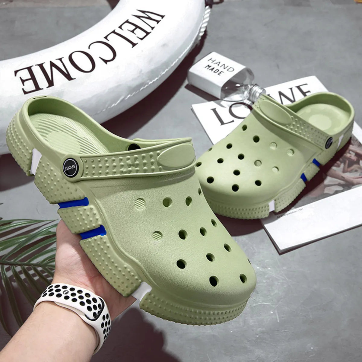 Men's Round Toe Platform Sandals - Tigbul's Variety Fashion Shop