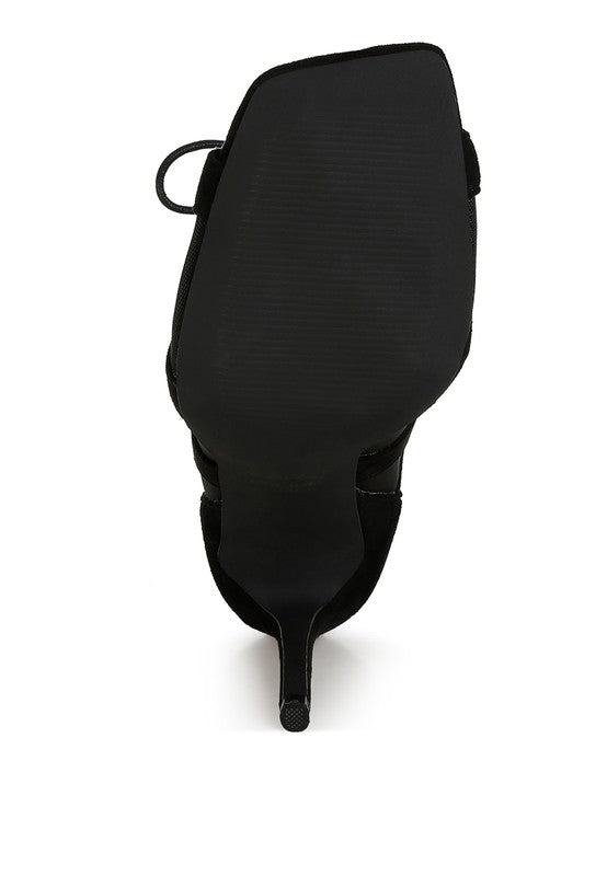 Anarki Mesh Lace-Up Ankle Boots - Tigbul's Variety Fashion Shop