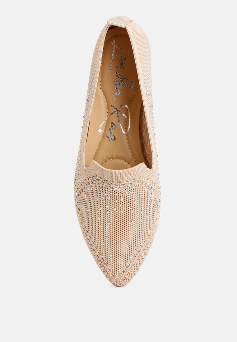 Abedi Rhinestone Embellished Pull Tab Loafers - Tigbul's Variety Fashion Shop