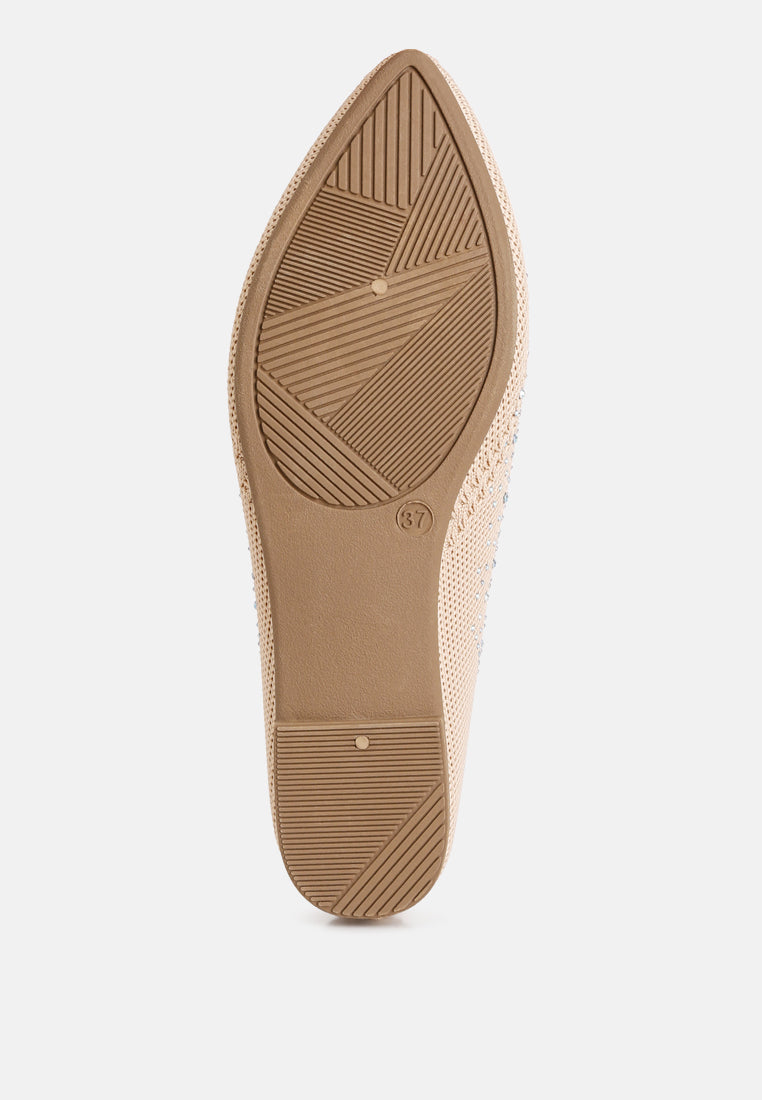Abedi Rhinestone Embellished Pull Tab Loafers - Tigbul's Variety Fashion Shop