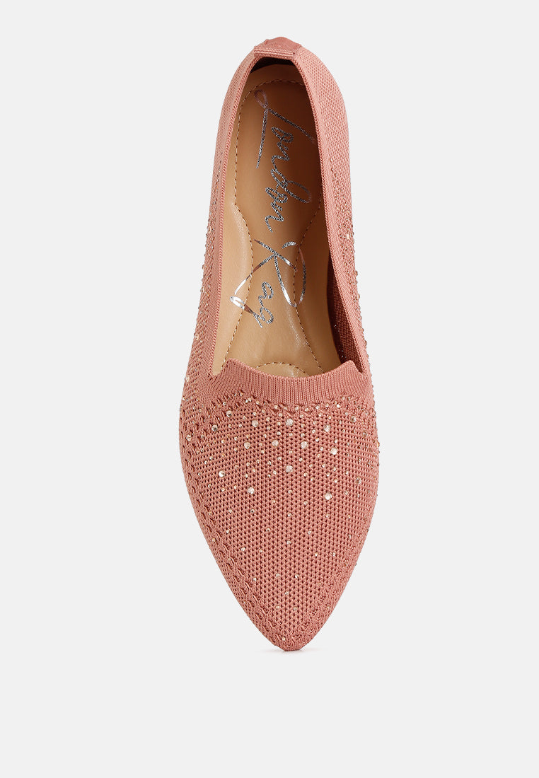 Abedi Rhinestone Embellished Pull Tab Loafers - Tigbul's Variety Fashion Shop