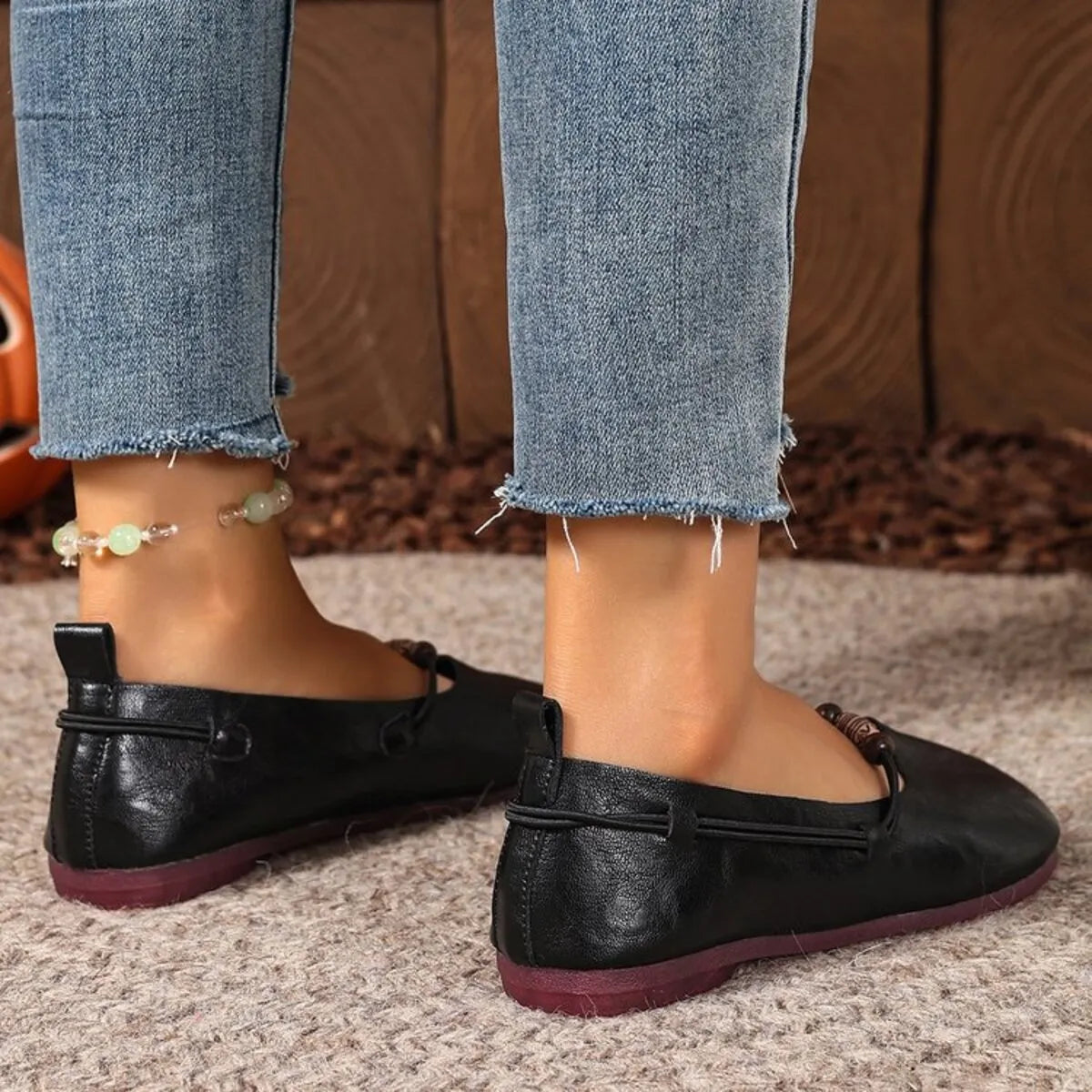 Round Toe Flats Slip-Ons - Tigbul's Variety Fashion Shop