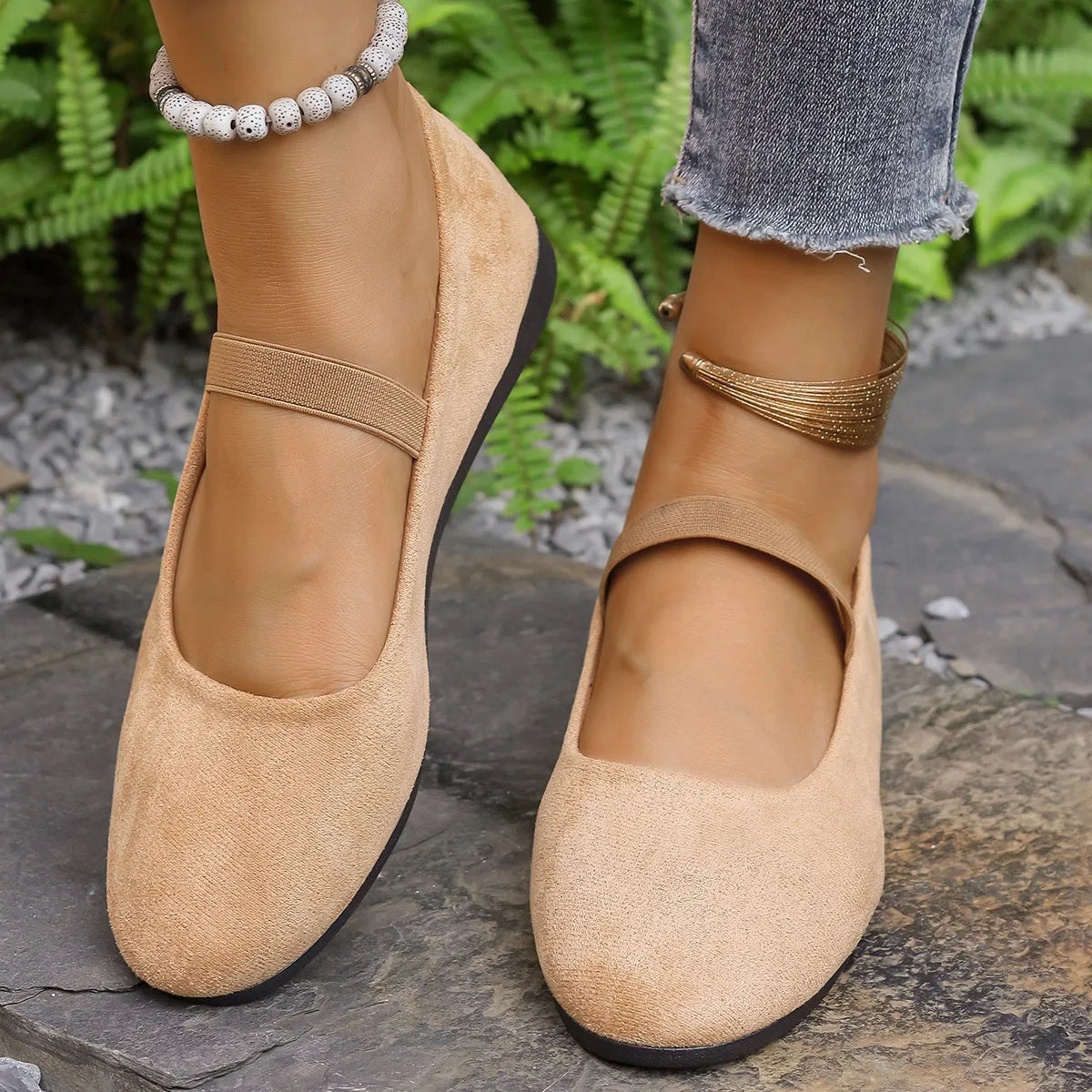 Round Toe Flats Slip-Ons - Tigbul's Variety Fashion Shop
