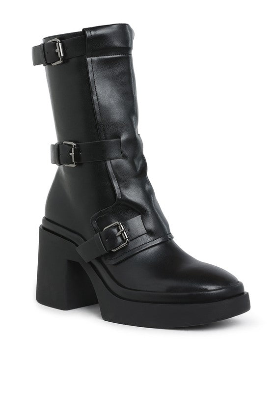 Syrah Chunky Biker Boots - Tigbul's Variety Fashion Shop