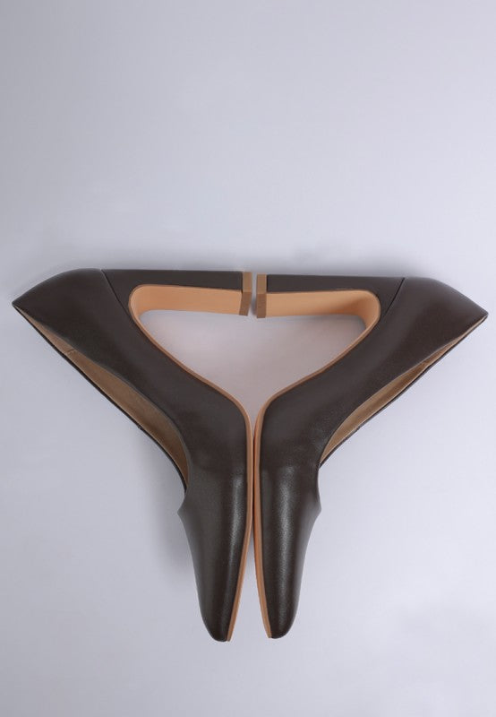 Shacarri Faux Leather Pumps - Tigbul's Variety Fashion Shop
