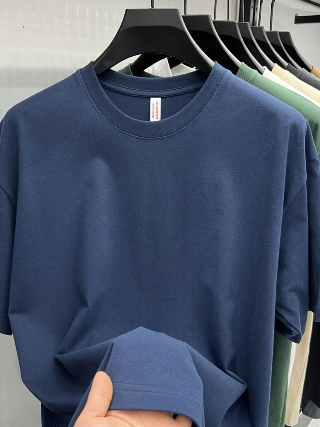 Men's Plus Size Round Neck Short Sleeve T-Shirt - Tigbul's Variety Fashion Shop