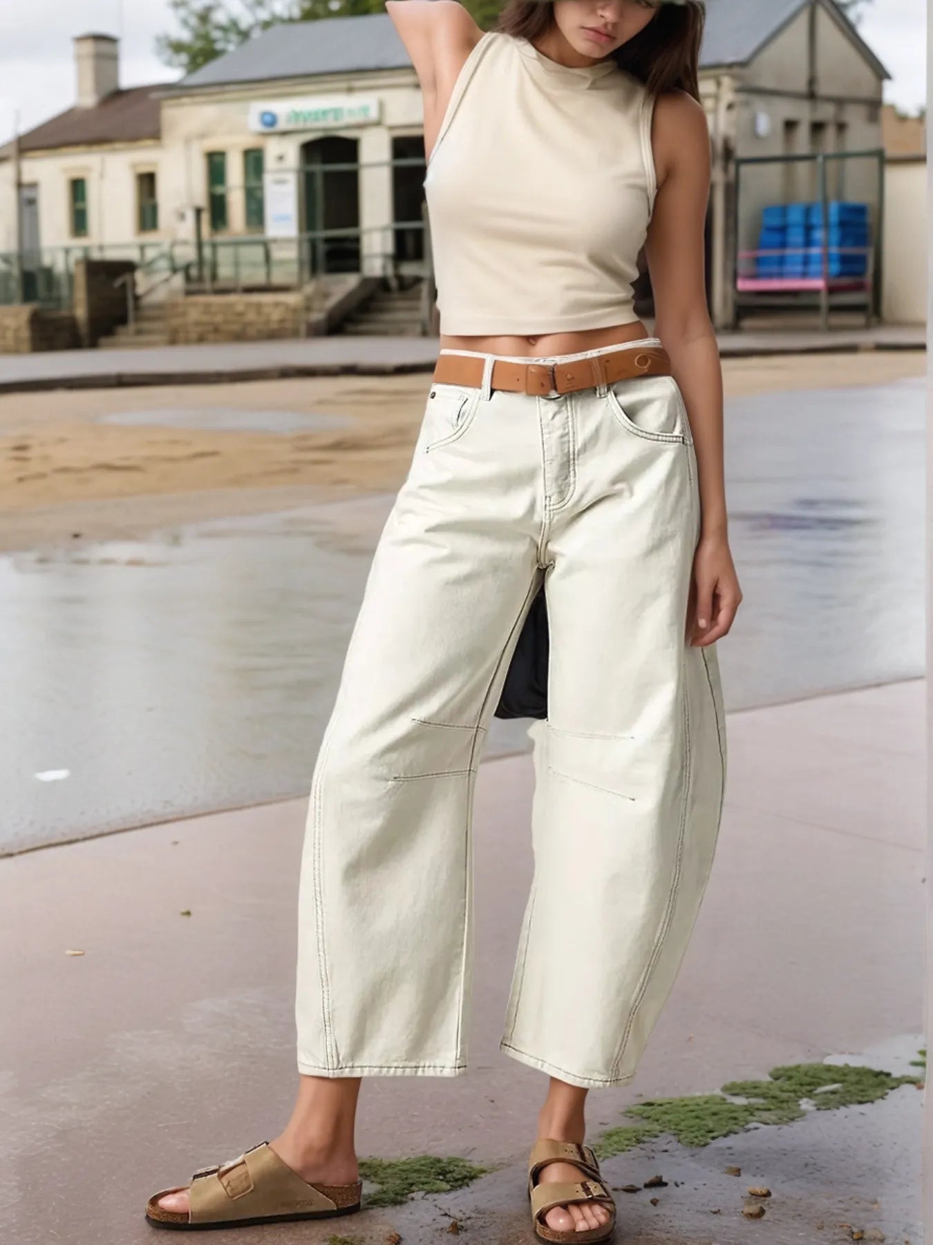 Wide Leg Relaxed Fit Jeans - Tigbul's Variety Fashion Shop