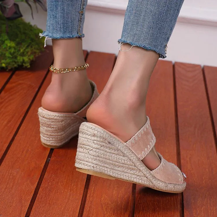 Espadrille Wedge Platform Sandals - Tigbul's Variety Fashion Shop