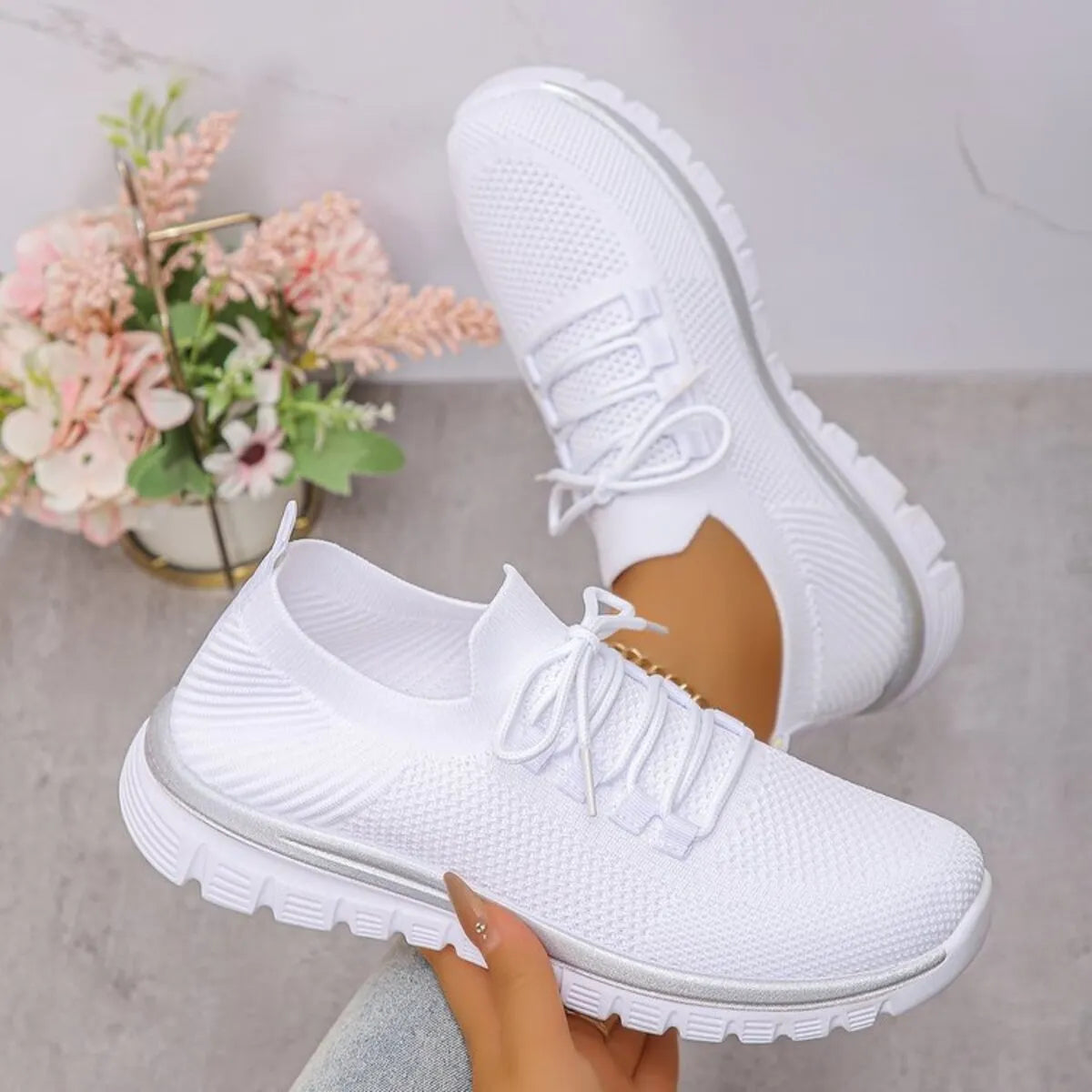 Breathable Mesh Lace Up Athletic - Tigbul's Variety Fashion Shop