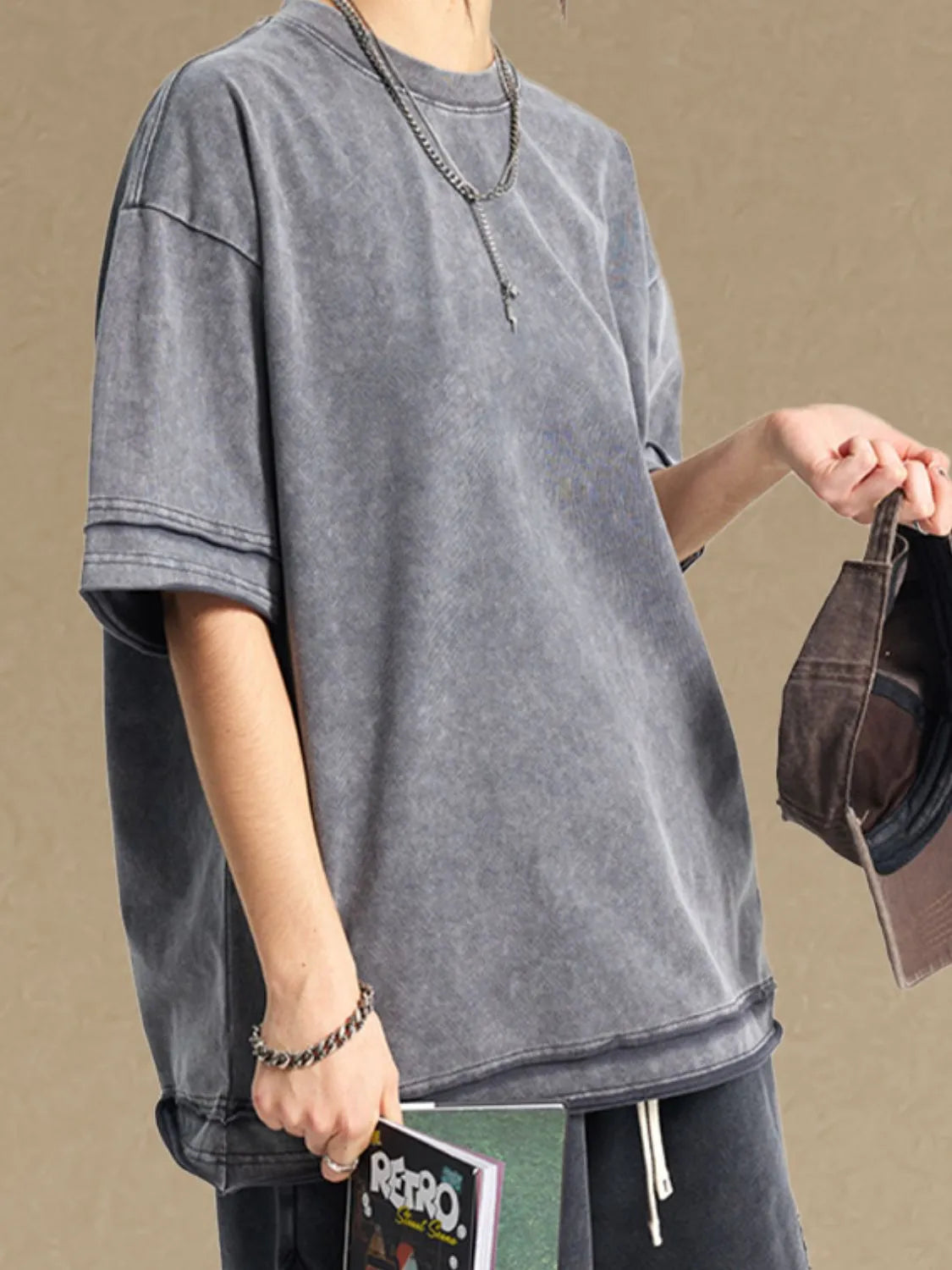 Men's Round Neck Half Sleeve T-Shirt - Tigbul's Variety Fashion Shop