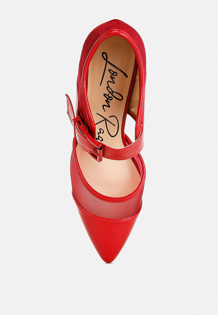 Aneri Buckle Detail Pump Sandals - Tigbul's Variety Fashion Shop