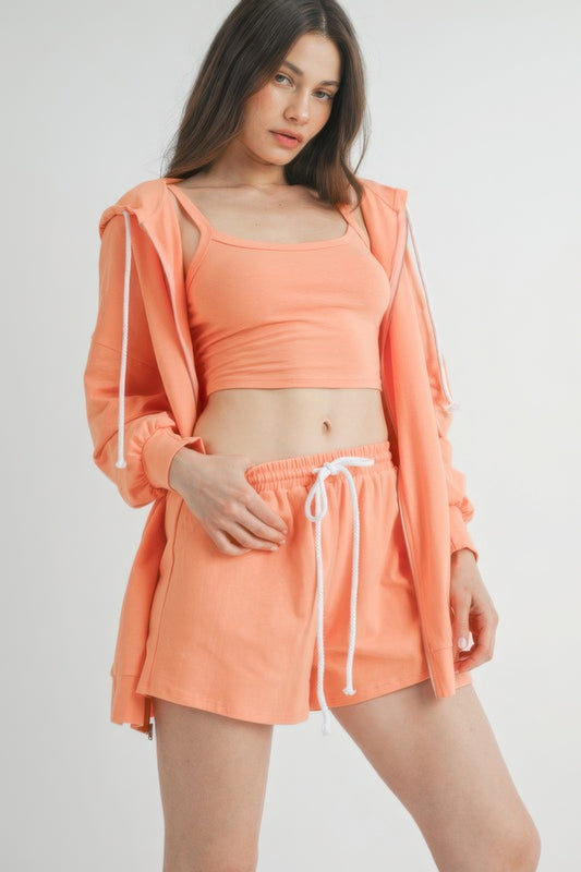 3 Piece Set Sweater Short Set - Tigbul's Variety Fashion Shop