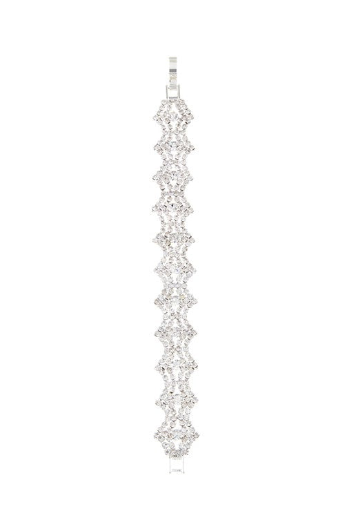 Diamond Shape Rhinestone Bracelet - Tigbul's Variety Fashion Shop