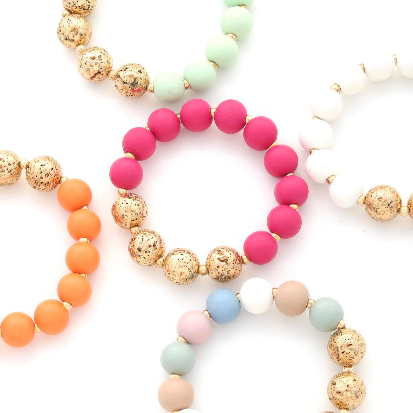 Textured Beaded Bracelet - Tigbul's Variety Fashion Shop