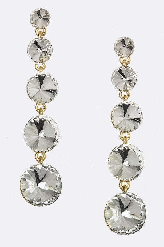 Dangle Crystal Earrings - Tigbul's Variety Fashion Shop