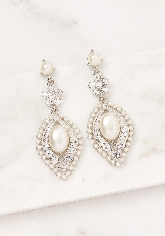 Pearl Ascent Drop Earrings - Tigbul's Variety Fashion Shop