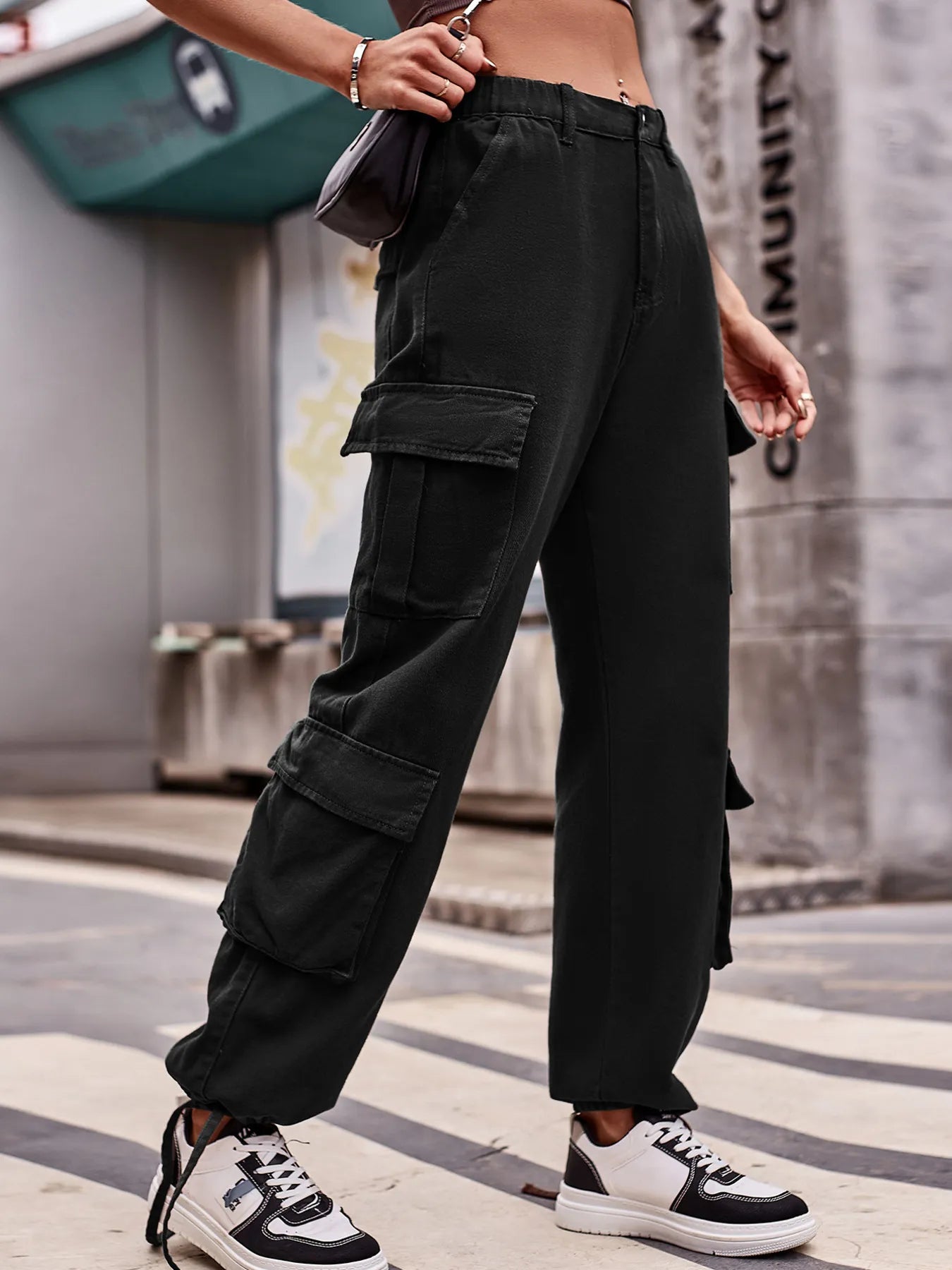Casual Wide Leg Cargo Jeans - Tigbul's Variety Fashion Shop