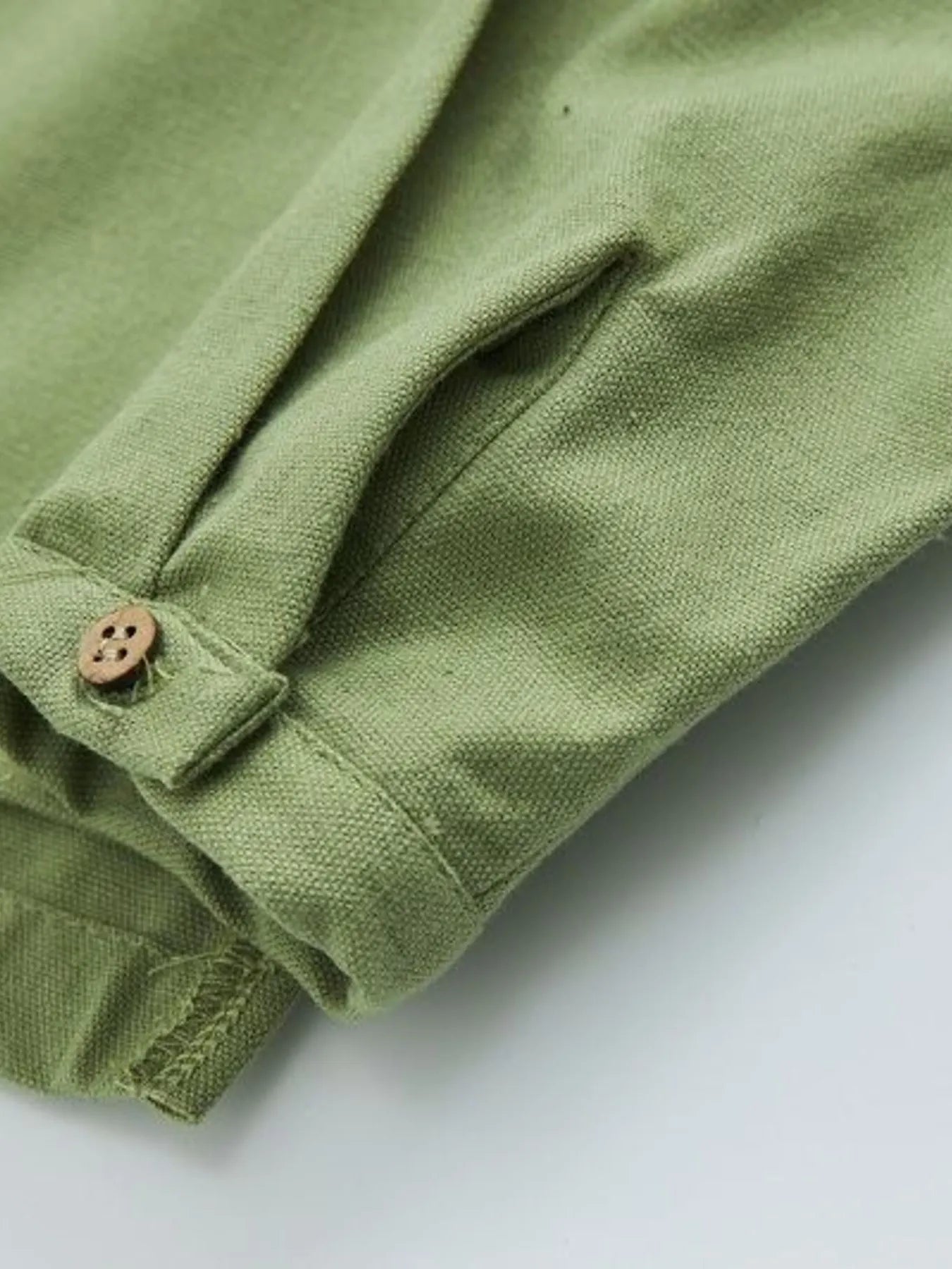 Men's Plus Size Button Detail Long Sleeve Blouse - Tigbul's Variety Fashion Shop
