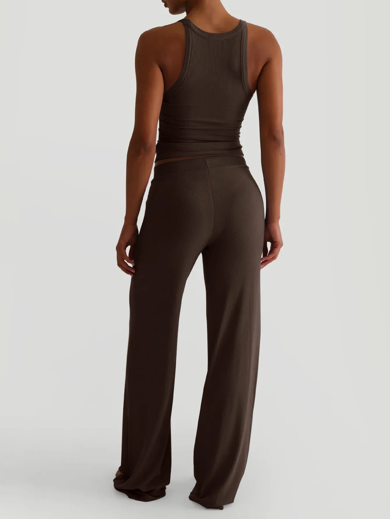 Scoop Neck Cami and Pants Set - Tigbul's Variety Fashion Shop
