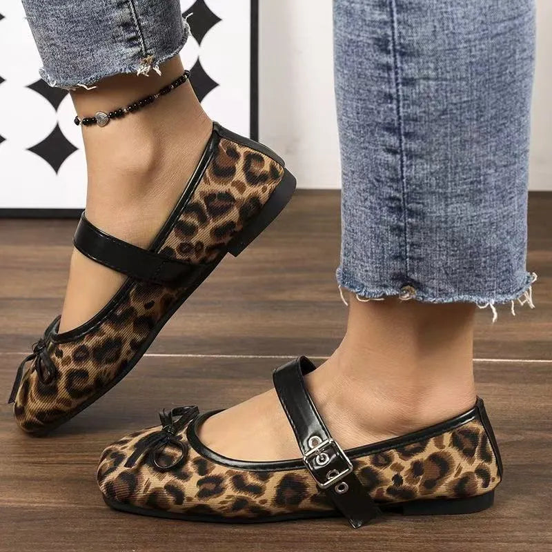 Bow Detail Mary Jane Flats - Tigbul's Variety Fashion Shop