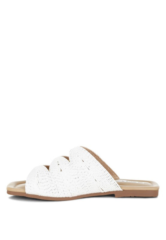 Daisy Doe Raffia Square Toe Flats - Tigbul's Variety Fashion Shop