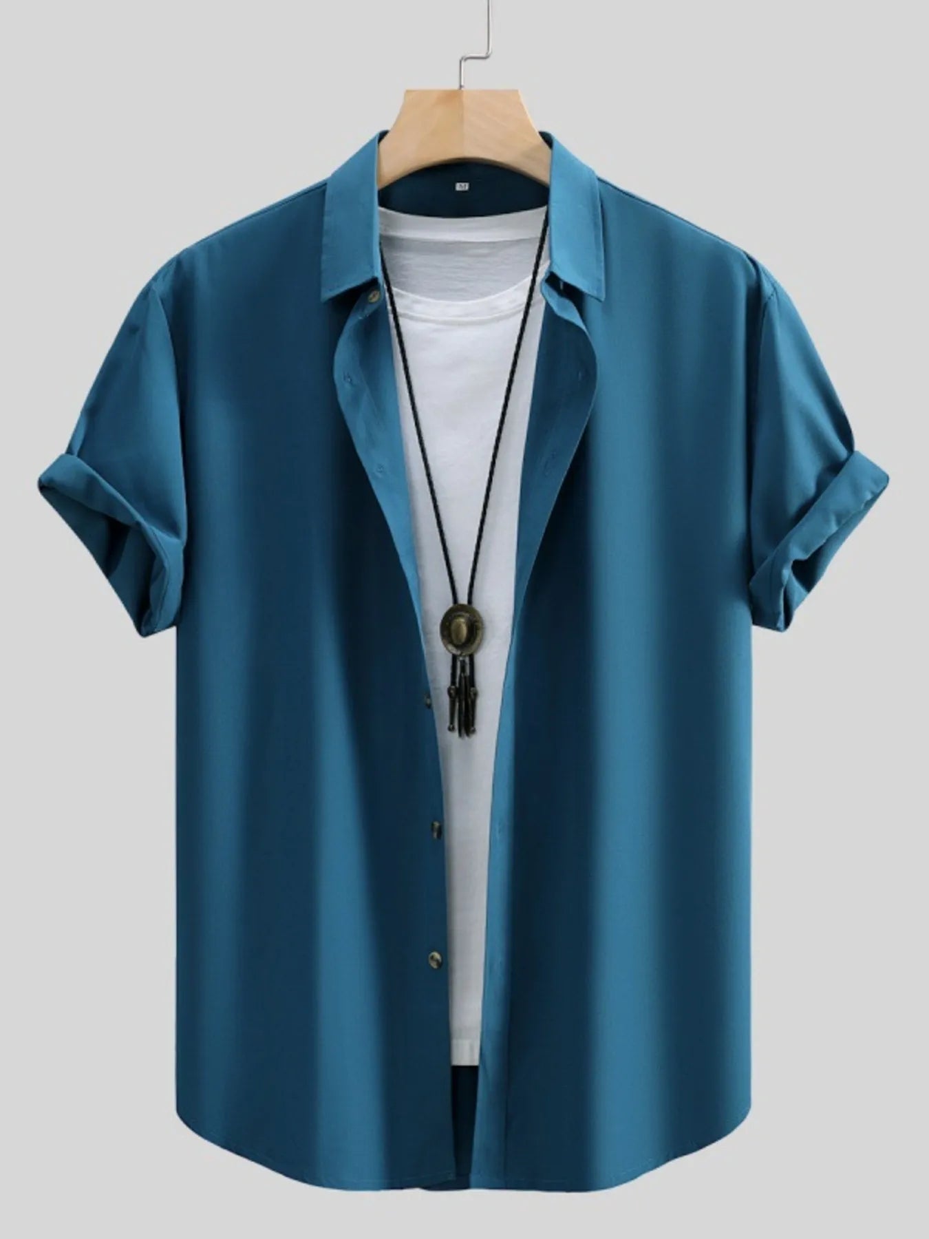 Men's Button Up Short Sleeve Shirt - Tigbul's Variety Fashion Shop