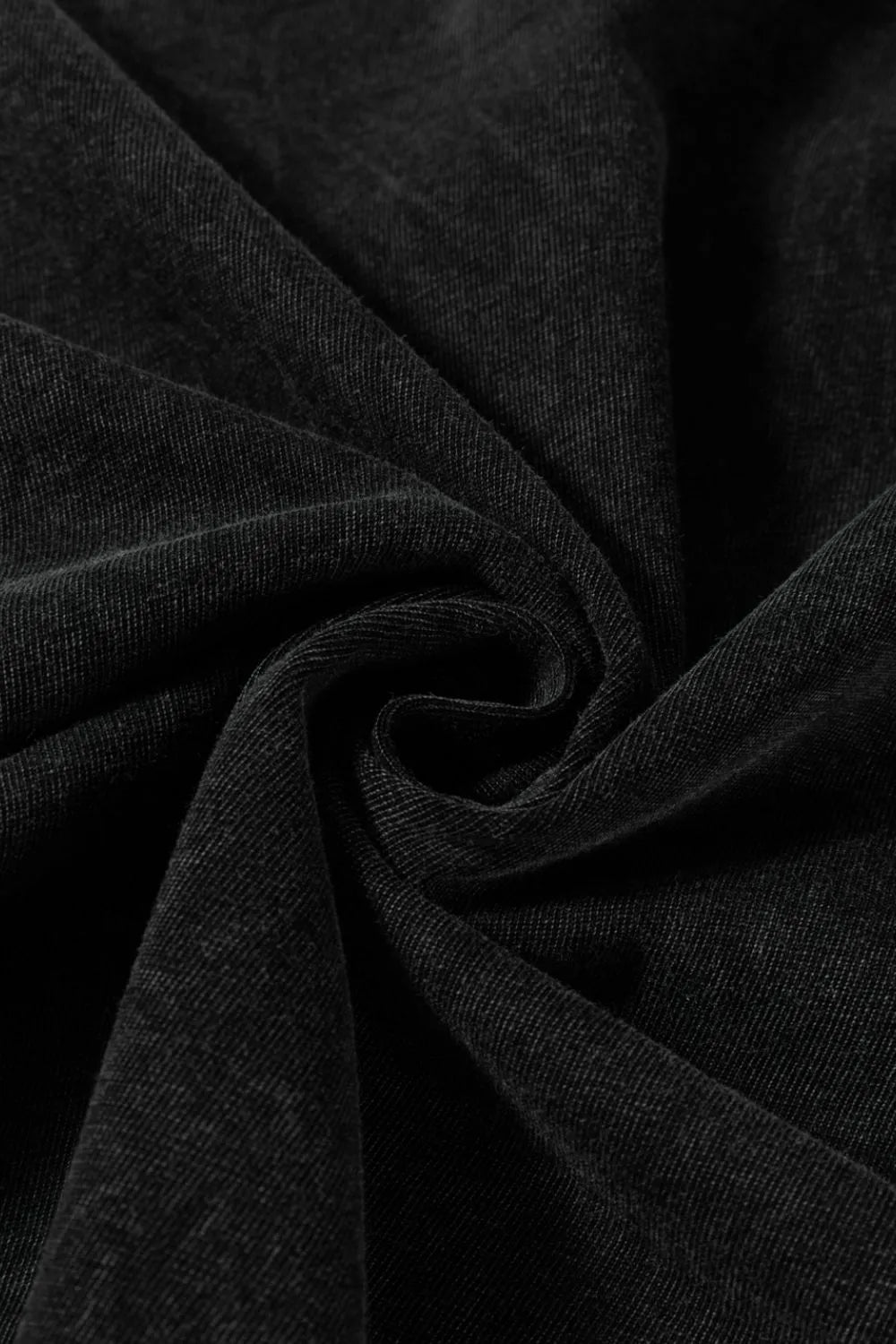 Contrast Round Neck Half Sleeve Black T-Shirt - Tigbul's Variety Fashion Shop