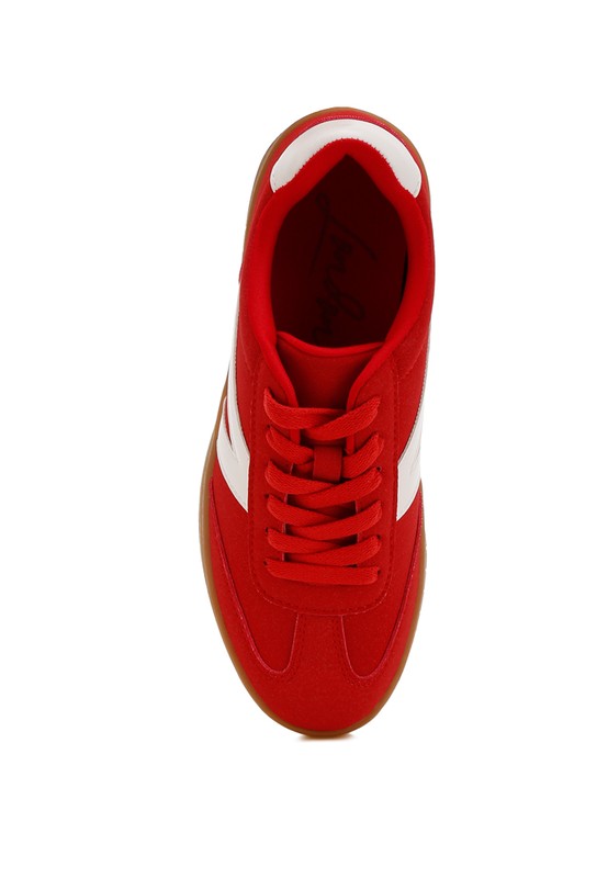 Zoomer Contrasting Patchwork Chunky Sneakers - Tigbul's Variety Fashion Shop