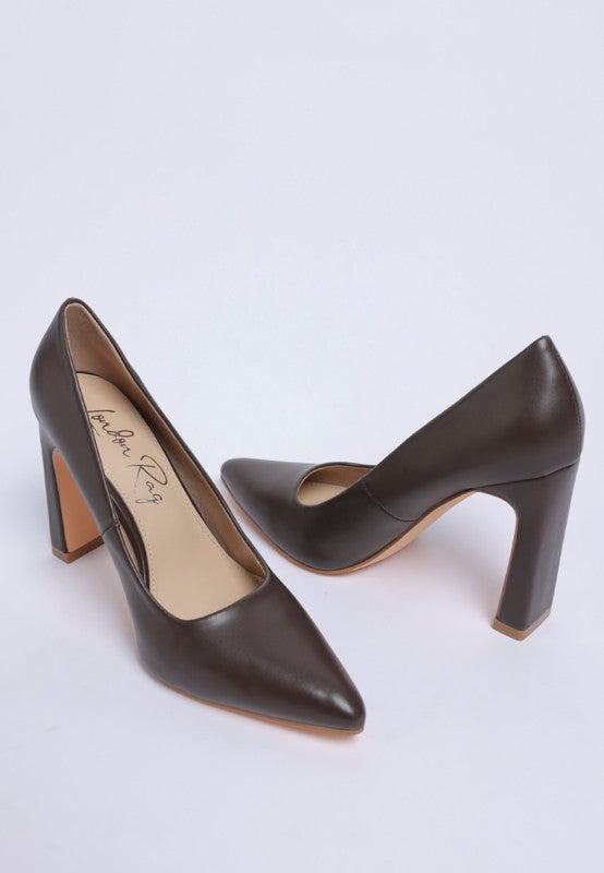 Shacarri Faux Leather Pumps - Tigbul's Variety Fashion Shop