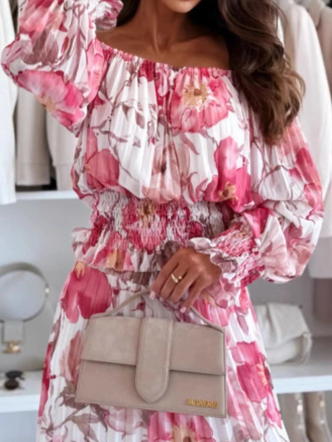Floral Off-Shoulder Top and Skirt Two-Piece Set - Tigbul's Variety Fashion Shop