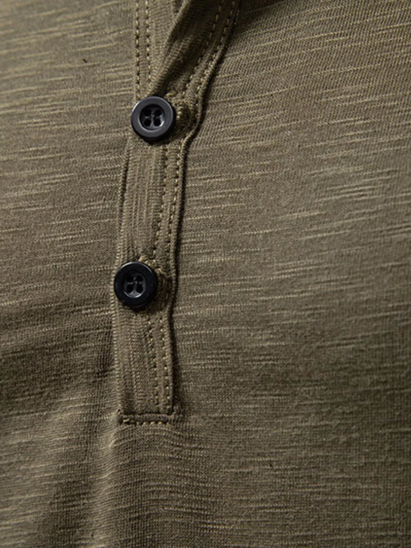 Men's Button Detail Long Sleeve T-Shirt - Tigbul's Variety Fashion Shop