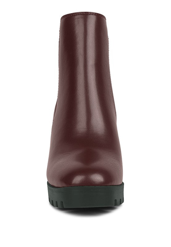 High Block Heel Chelsea Boots - Tigbul's Variety Fashion Shop