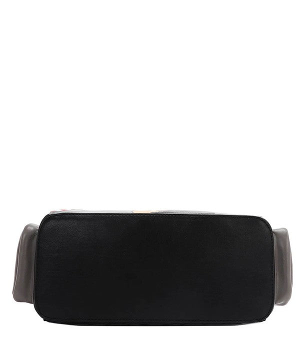 Nicole Lee USA Eco-Leather Handbag with Side Pockets - Tigbul's Variety Fashion Shop