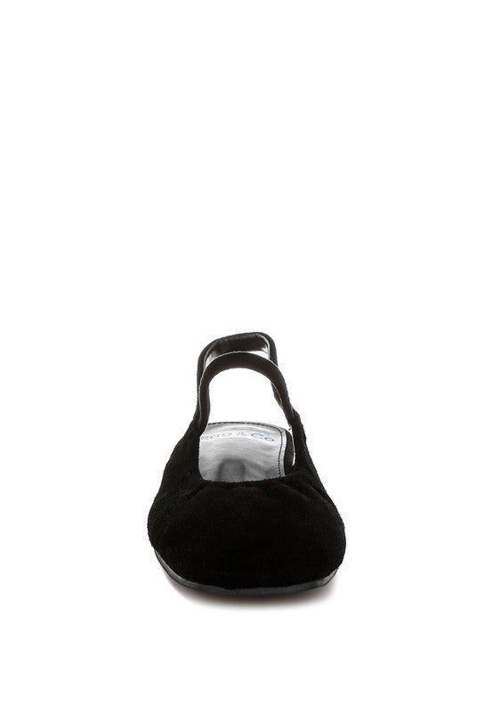 Bounzi Soft Suede Leather Slingback Sandals - Tigbul's Variety Fashion Shop