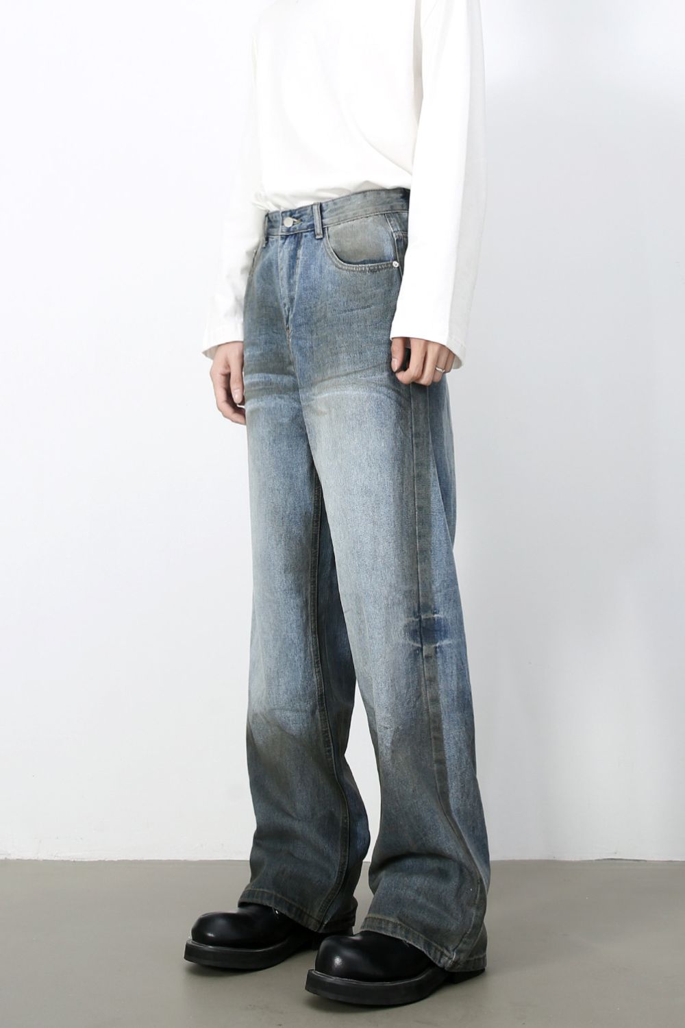 Men's Loose Jeans with Pockets - Tigbul's Variety Fashion Shop