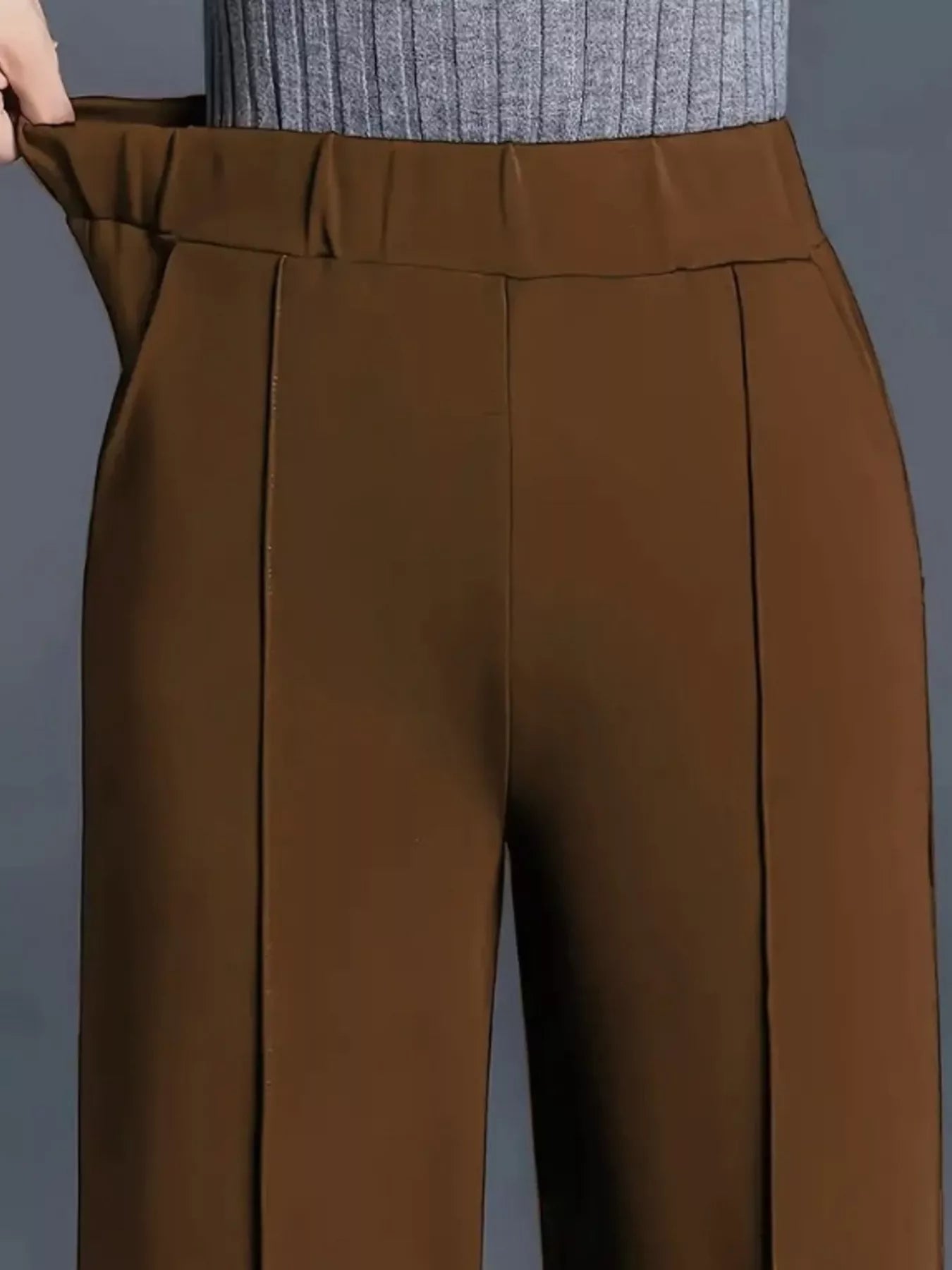 High-Waisted Wide Leg Pants - Tigbul's Variety Fashion Shop